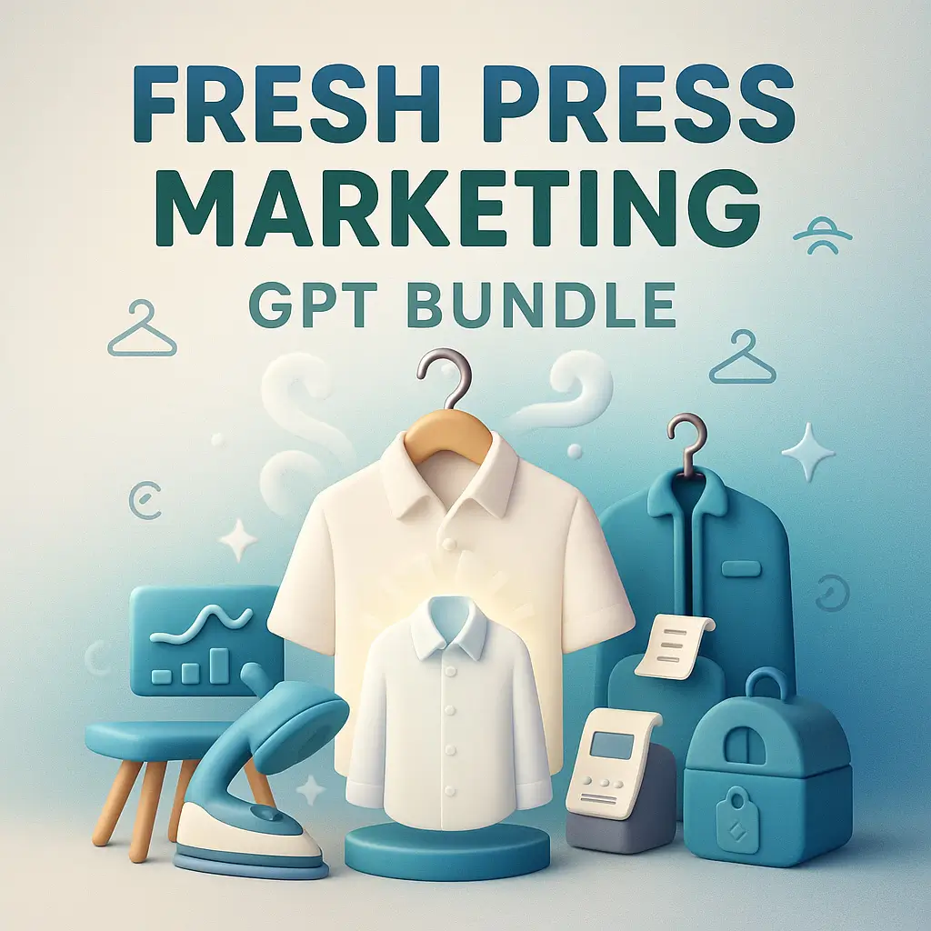 Fresh Press Marketing GPT Bundle for Dry Cleaner